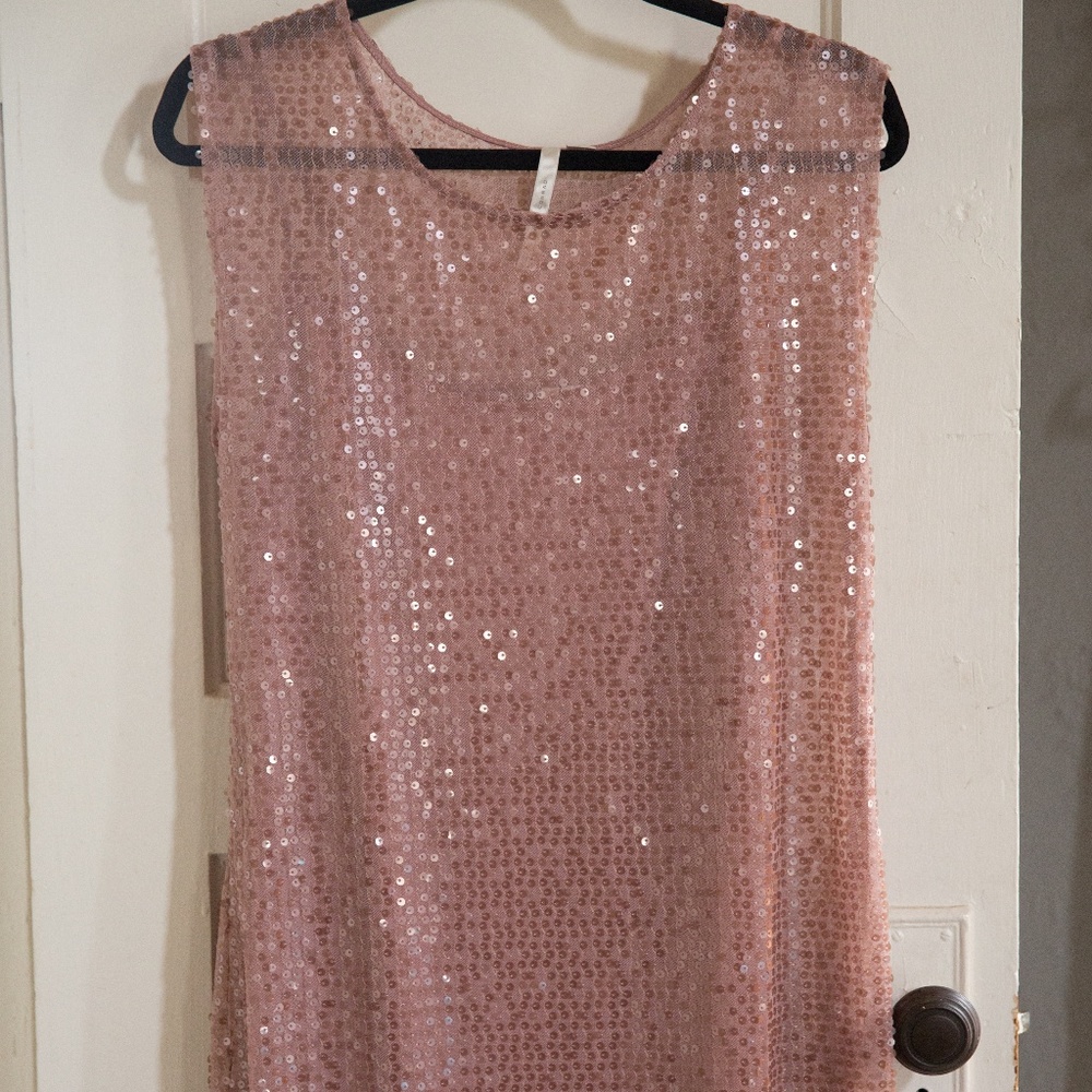 LC Lauren Conrad Sequin Shift Dress
